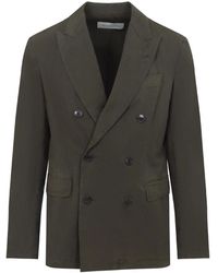 Dries Van Noten - Kostuums ,Groen ,Katoen Voly Jacket - Lyst