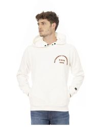 Automobili Lamborghini - Hoodie mit frontdruck und logo-einsatz - Lyst