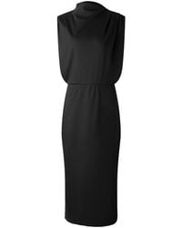 Soeur - Kleedjes ,Zwart ,Katoen Gemma Midi Jurk - Lyst