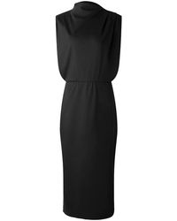 Soeur - Kleedjes ,Zwart ,Katoen Gemma Midi Jurk - Lyst