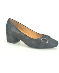 Caprice - Schoenen ,Zwart ,Zwarte Nubuck Pump Met 3Cm Hak - Lyst