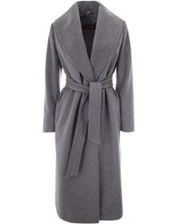 Max Mara - Jassen ,Grijs ,Wol Geknoopte Jassen - Lyst