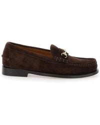 Sebago - Braune Wildleder Loafers Mit Horsebit-Detail - Lyst