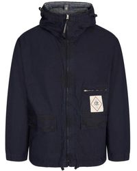 C.P. Company - Jassen ,Blauw ,Katoen Goggle Jacket - Lyst