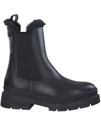 Tamaris - Schwarze geschlossene booties - Lyst