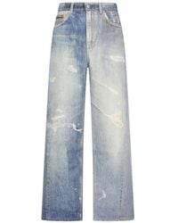 Our Legacy - Jeans ,Blauw ,Denim Digital Denim Print Third Cut Jeans - Lyst
