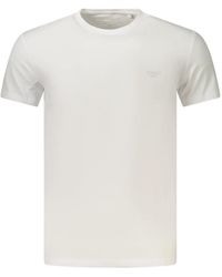 Guess - Tops ,Wit ,Katoen T-Shirt Met Korte Mouwen - Lyst