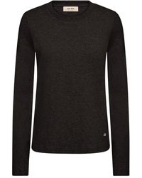 Mos Mosh - Tops ,Zwart ,Denim Long Sleeve Top - Lyst