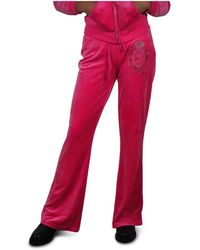 Juicy Couture - Broeken ,Roze ,Polyester Fuchsia Trainingsbroek - Lyst