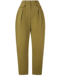 Alberta Ferretti - Cropped Trousers - Lyst