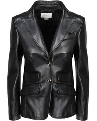 Gucci 2bnt Leerblazer - Zwart