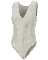 Twentyfourhaitch - Tops ,Grijs ,New Urano Bodysuit - Lyst