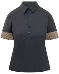 Herno - Tops ,Blauw ,Katoen Polo's - Lyst