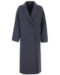 Brunello Cucinelli - Abrigo de lana y cachemira de doble botonadura - Lyst