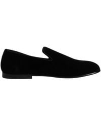 Dolce & Gabbana - Samt Slipper Loafer - Lyst