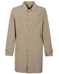Aspesi - Jassen ,Bruin ,Nylon Waterdichte Jas - Lyst