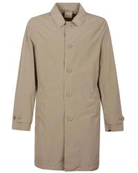 Aspesi - Jassen ,Bruin ,Nylon Waterdichte Jas - Lyst