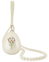 Simone Rocha - Weiße Micro Egg Schultertasche - Lyst