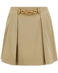 Balmain - Rokken ,Katoen Cotton Gabardine Mini Rok - Lyst