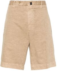 Incotex - Shorts in cotone/lino con tasche - Lyst