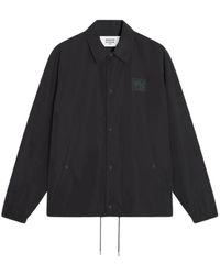 Maison Kitsuné - Jassen ,Zwart ,Leer Jacket Mk E26 - Lyst