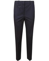 Incotex - Pantalones de algodón azul con bolsillos laterales - Lyst