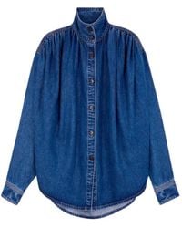 IRO - Overhemden ,Blauw ,Denim Julie Flowing Denim Shirt - Lyst