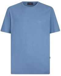 Liu Jo - Tops ,Blauw ,Katoen T-Shirt Basiccontra - Lyst