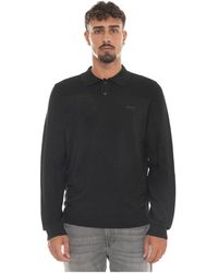 BOSS - Gestricktes Langarm-Polohemd - Lyst