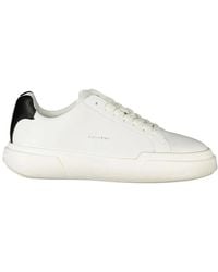 Calvin Klein - Weiße Leder Damen Sneaker - Lyst