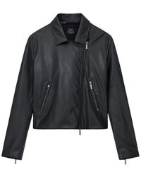 ARMANI EXCHANGE - Asymmetrische Jas Met Ritssluiting - Lyst