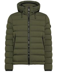 Peuterey - Jassen ,Groen ,Nylon Korte Nylon Parka Jas - Lyst