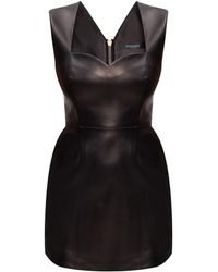 Versace Leather Onderjurk - Zwart