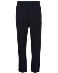 P.A.R.O.S.H. - P.A.R.O..H. ,Broeken ,Blauw ,Polyester Elegante Broeken - Lyst