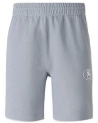 Burberry - Logo Print Katoenen Sweatshorts - Lyst