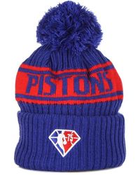 KTZ - Accessoires ,Veelkleurig ,Nba Draft Pom Pom Muts Pistons - Lyst