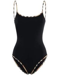 Burberry - Badmode ,Zwart ,Nylon One-Piece - Lyst