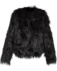 Stand Studio - Jassen ,Zwart ,Eilish Faux Fur - Lyst