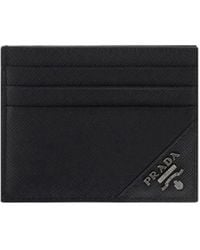 Prada - Leather Card Holder - Lyst