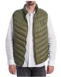 U.S. POLO ASSN. - Jassen ,Groen ,Gewatteerd Vest Voor Mannen - Lyst