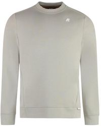 K-Way - Stilvoller logo-sweatshirt mit rippkanten,sweatshirts hoodies - Lyst