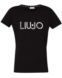 Liu Jo - Basic t-shirt lässiger stil,basic t-shirt - Lyst
