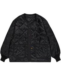 Alpha Industries - Jassen ,Zwart ,Zwarte Heritage Liner Jas - Lyst
