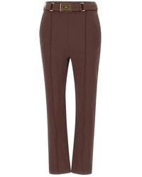 Elisabetta Franchi - Slim-Fit Trousers - Lyst