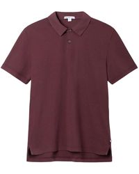 James Perse - Tops ,Paars ,Katoen Revised Standard Polo - Lyst
