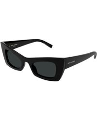 Saint Laurent - Designer sonnenbrille sl 702,designer sonnenbrille sl 702 stil,schicke leder umhängetasche - Lyst
