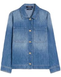 Max Mara - Overhemden ,Blauw ,Denim Galante Denim Jacket - Lyst