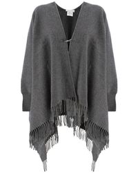 Le Tricot Perugia - Wol Kasjmier Mix Lichtgewicht Mantel - Lyst