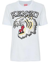 KENZO - Tiger Varsity T-Shirt Met Losse Pasvorm - Lyst