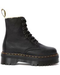 Dr. Martens - Jadon Faux Fur Lined Platform Boots - Lyst